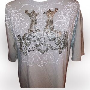 Miskeen Glitter M T-Shirt Gray 2X